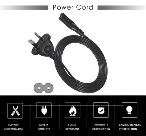 Right Angle Iec C Saa H Vvf G Mm Wire Pin Iec C Ac Power Cord