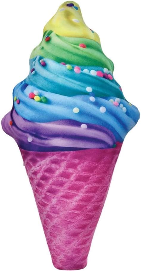 Iscream Bubble Gum Scented Rainbow Swirl Cone Shaped 25 X