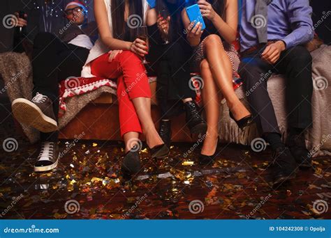 Party People Celebrating in the Club Stock Photo - Image of glitter, attractive: 104242308