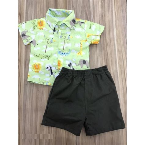 Conjunto Menino Estilo Mauricinho Roupa Infantil V Rias Estampas Tipo