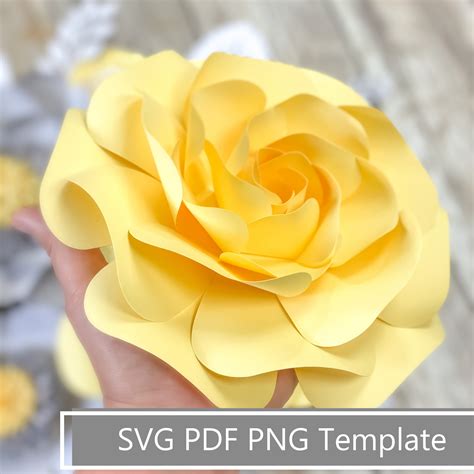 Origami Paper Paper And Party Supplies Diy Paper Flower Template Paper