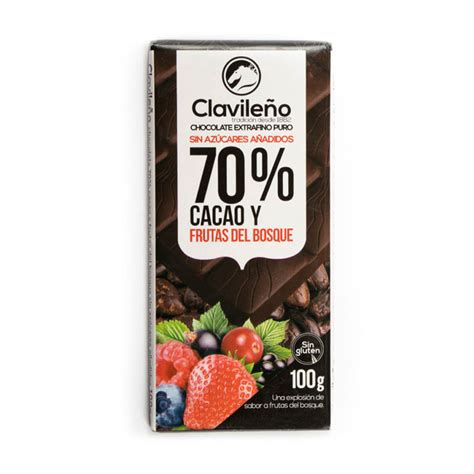 Chocolate Negro Cacao Con Frutas Del Bosque Sin Az Cares A Adidos