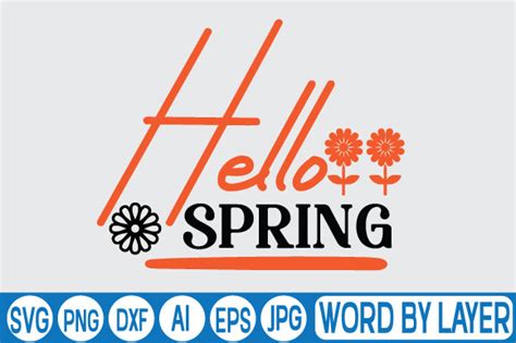 Hello Spring Graphic by DigitalArt · Creative Fabrica