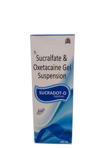 Sucralfate Oxetacaine Suspension 200 Ml At ₹ 245 Bottle In Panchkula Id 2850310123533