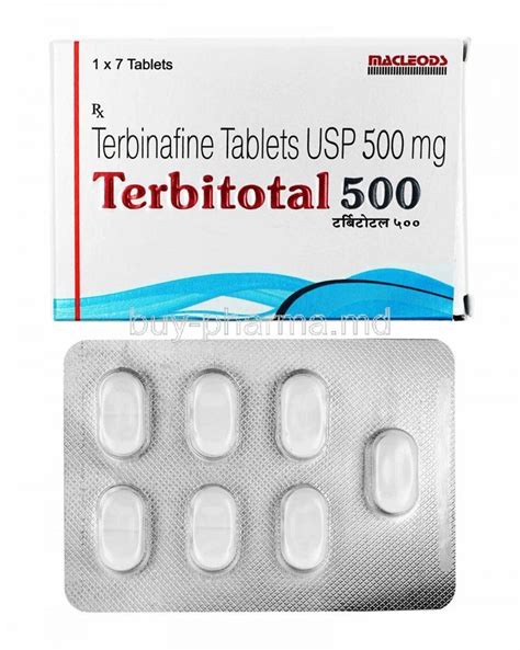 Terbinafine 500 Mg Terbitotal Tablet Prescription Treatment