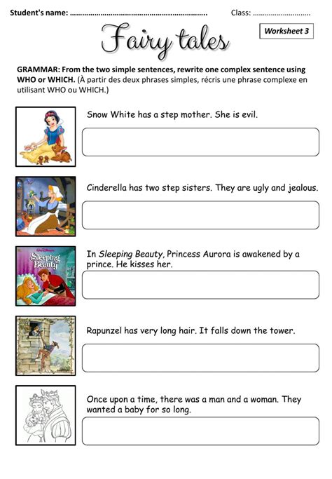 Fairy Tale Printable Worksheets Peggy Worksheets