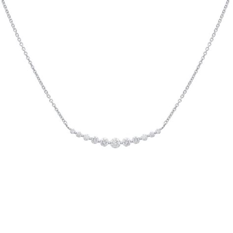 Diamond Row Necklace - Stones Diamonds