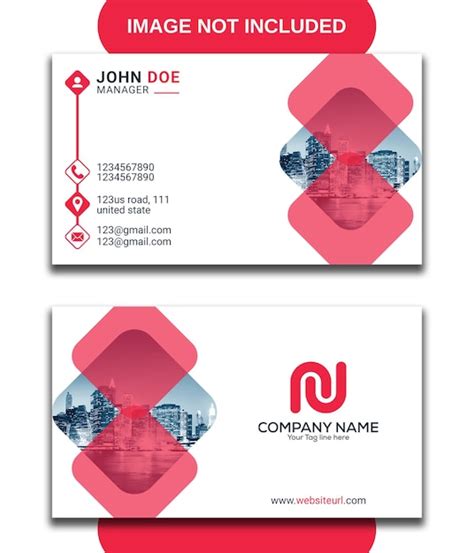 Premium Psd Red Corporate Business Card Design Psd File