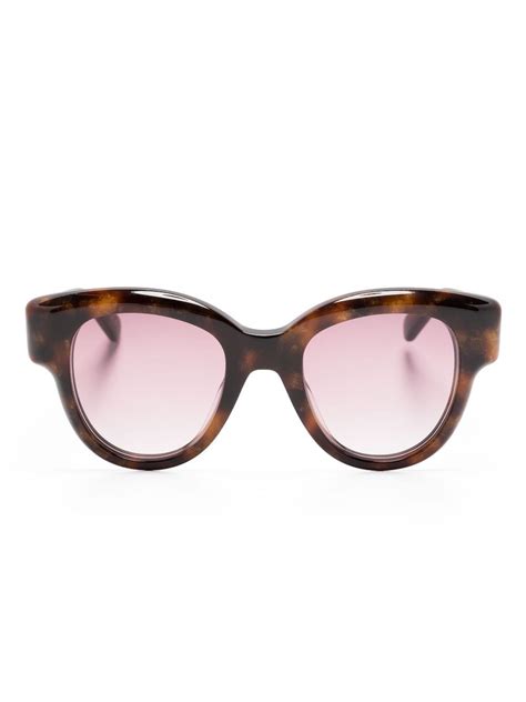 Pomellato Eyewear Tortoiseshell Effect Cat Eye Sunglasses Farfetch