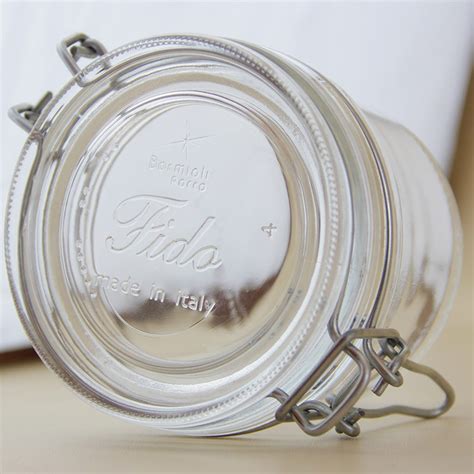 Bormioli Italy Fido Flip Top Glass Clear Jar 350ml Pantry Magic