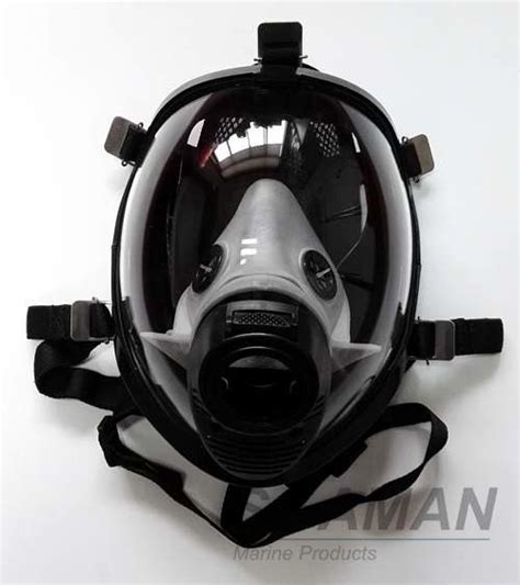 Fire Fighting Silicone Full Face Gas Mask For Breathing Apparatus Scba