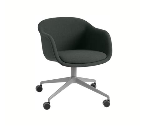 Fiber Conference Armchair Swivel Base W Castors Architonic