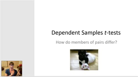 Dependent Samples T Test Youtube