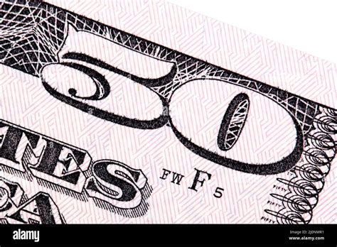 American Money Fifty Dollar Bill Close Up Shot Stock Photo Alamy