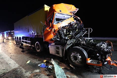 Bilder Von Schwerer Lkw Unfall Auf Der A Bei Bayreuth