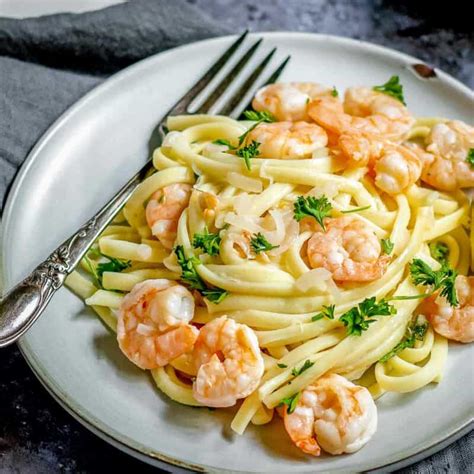 Delicious Shrimp Scampi Without Wine Dizzy Busy And Hungry