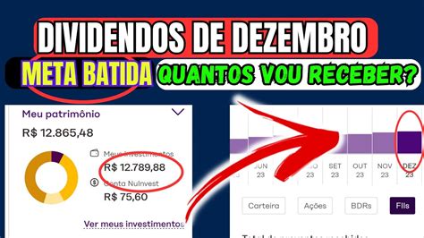 Dividendos Do M S De Dezembro Meta Batida Quantos Vou Receber Dos