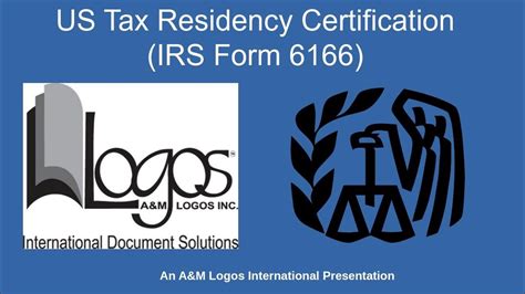 Us Tax Residency Certification Irs Form 6166 Youtube