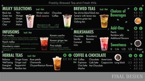 Bubble Tea Menu Minuman Coffee IMAGESEE