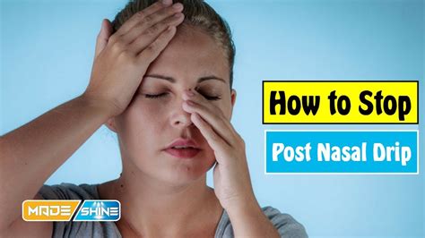 How To Stop Post Nasal Drip With Home Remedies Youtube