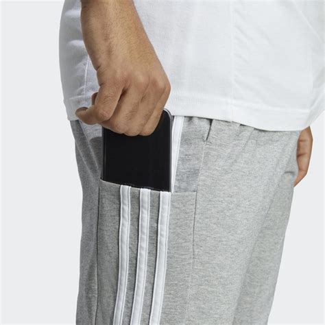 Clothing Essentials Single Jersey Tapered Open Hem 3 Stripes Pants