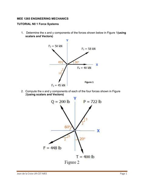 Tutorial N0 1 Questions