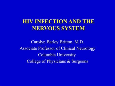 Neurologic Manifestation Of Hiv Aids