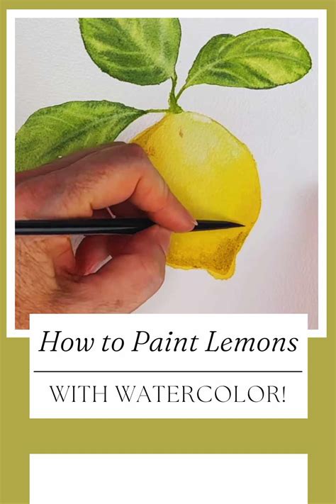 How To Paint Lemons With Watercolor Urbaki Art