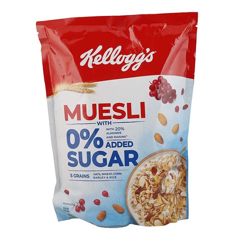 Kelloggs Muesli With No Added Sugar 500g Amazon In Grocery