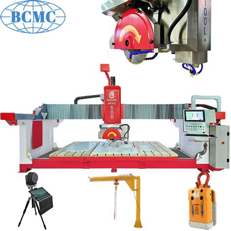 Bcmc CNC 5 Axis Bridge Saw Rotate Tilting Heads Marble Granite Quartiz