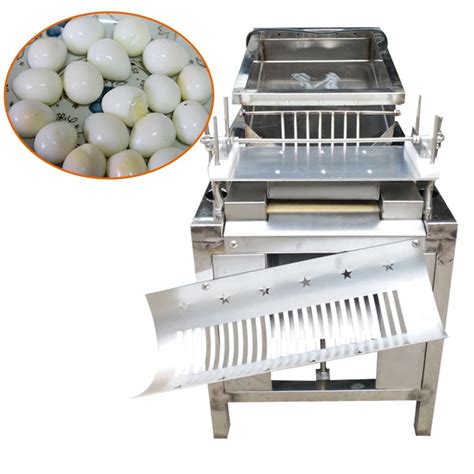 Industrial Automatic Stainless Steel Hard Boiled Egg Shell Peeling