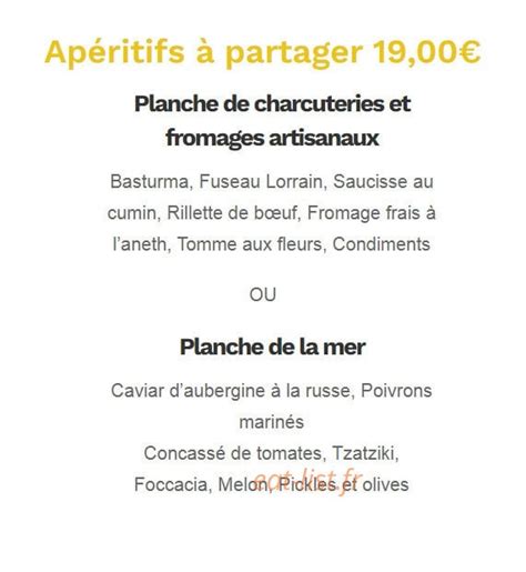 Le Palais Gourmand à Nancy menu et photos