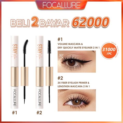 Jual Focallure Volumizing Mascara And Waterproof Eyeliner Fiber Eyelash