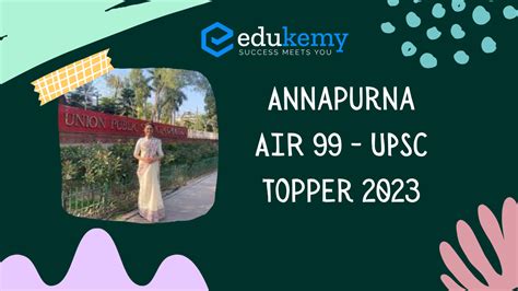 Annapurna Air 99 Upsc Topper 2023