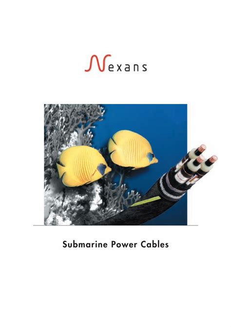 PDF Submarine Power Cables Nexans No 5 Typical Design Of A Medium