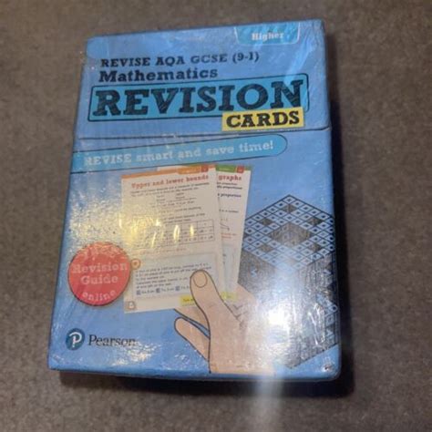 Pearson Revise Aqa Gcse Maths Higher Revision Cards With Free