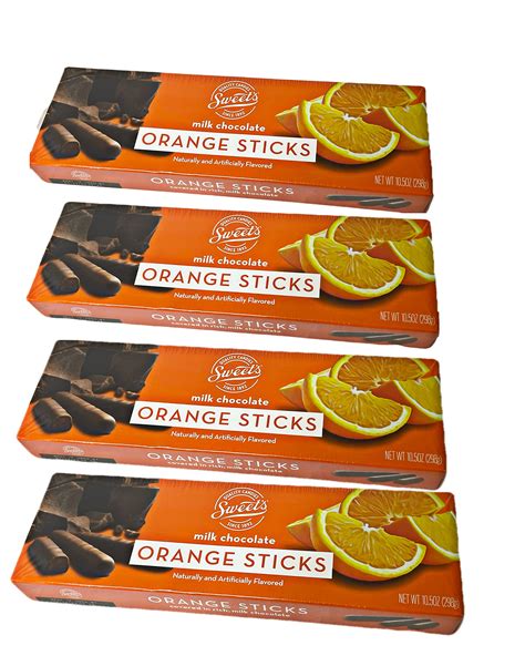 Sweet S Milk Chocolate Orange Sticks Oz Box Pack Of Boxes