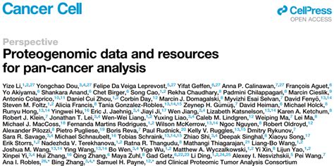 Cancer Cell：cptac发布蛋白基因组学共享数据资源 Medsci