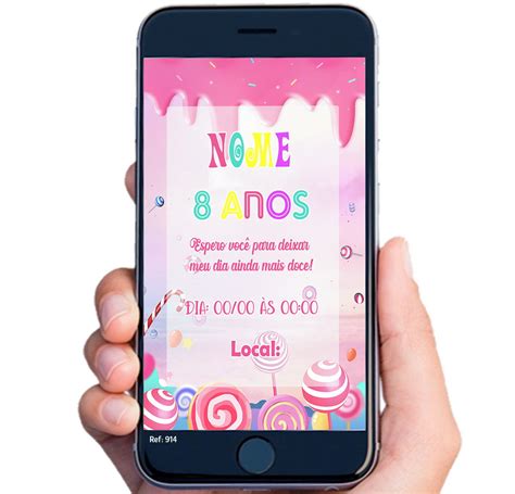 Convite Digital Mundo Doce Confeitaria Elo Produtos Especiais