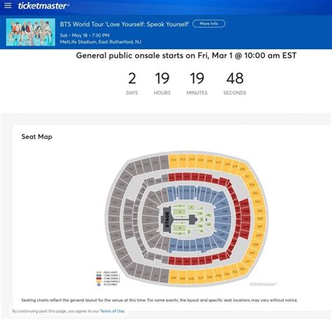 Sofi Stadium Seating Chart Bts