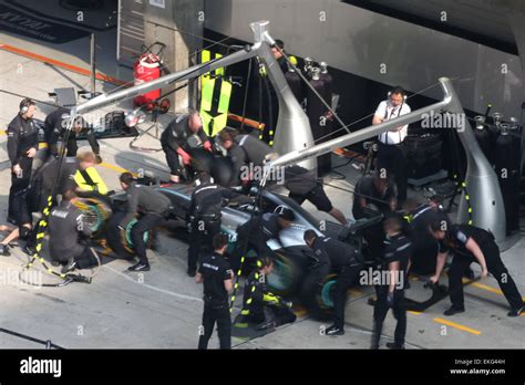 Mercedes formula one pit crew hi-res stock photography and images - Alamy