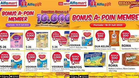 Promo Alfamart Hari Ini Juli Khusus Member Belanja Susu Bonus