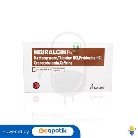 Neuralgin Rx Box Kaplet Kegunaan Efek Samping Dosis Dan Aturan