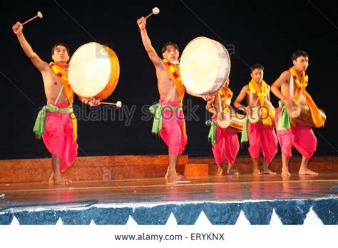 Stock Photo Dhol Dholak Cholam Dance Manipur India NO MR Indian