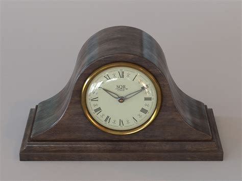 ArtStation - Vintage table wooden clock | Resources