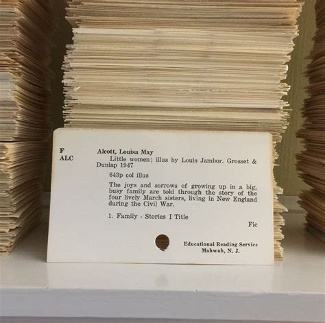 Select Your Own Theme 6 Vintage Library Catalog Cards Authentic Old