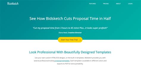 Bidsketch Full Review Pricing Features