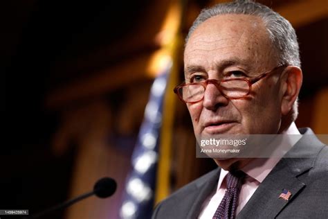 U.S. Senate Majority Leader Chuck Schumer speaks at a news conference ...