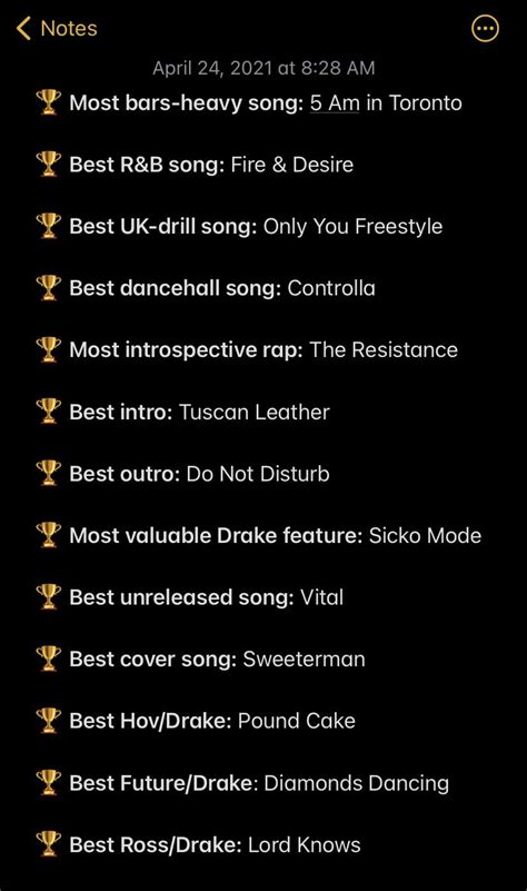 The Ultimate TOP DRAKE SONGS List : r/Drizzy