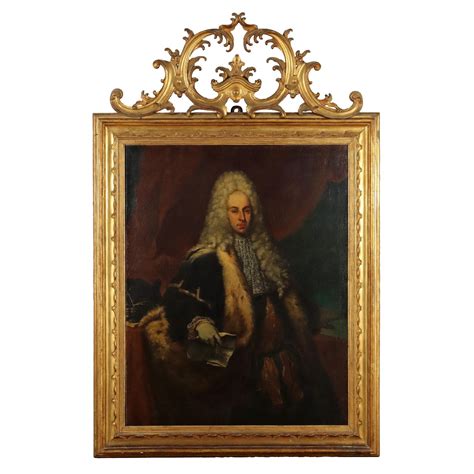 Unknown Dipinto Ritratto Di Nobiluomo XVIII Secolo For Sale At 1stDibs